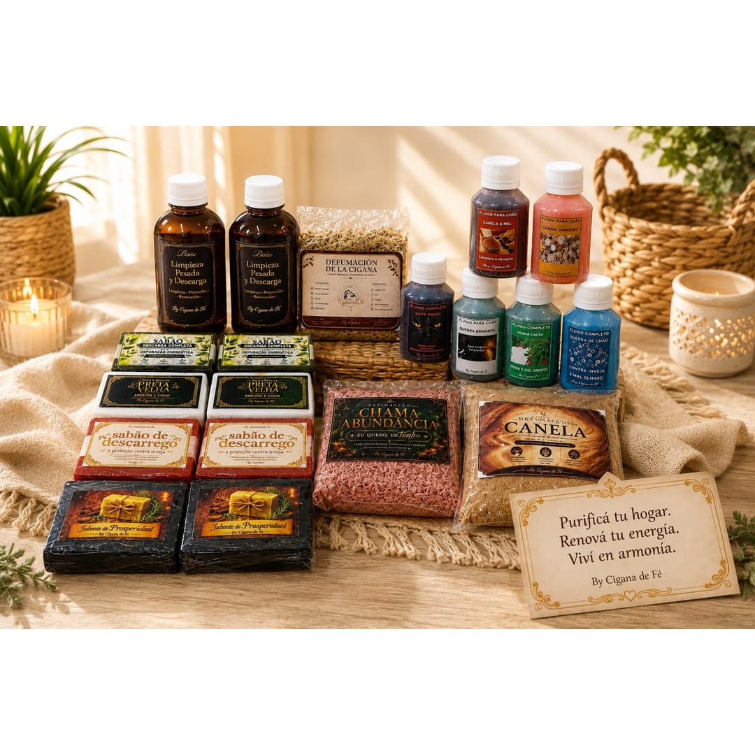 kit de limpieza para el hogar y personal
